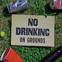 No Drinking on Grounds